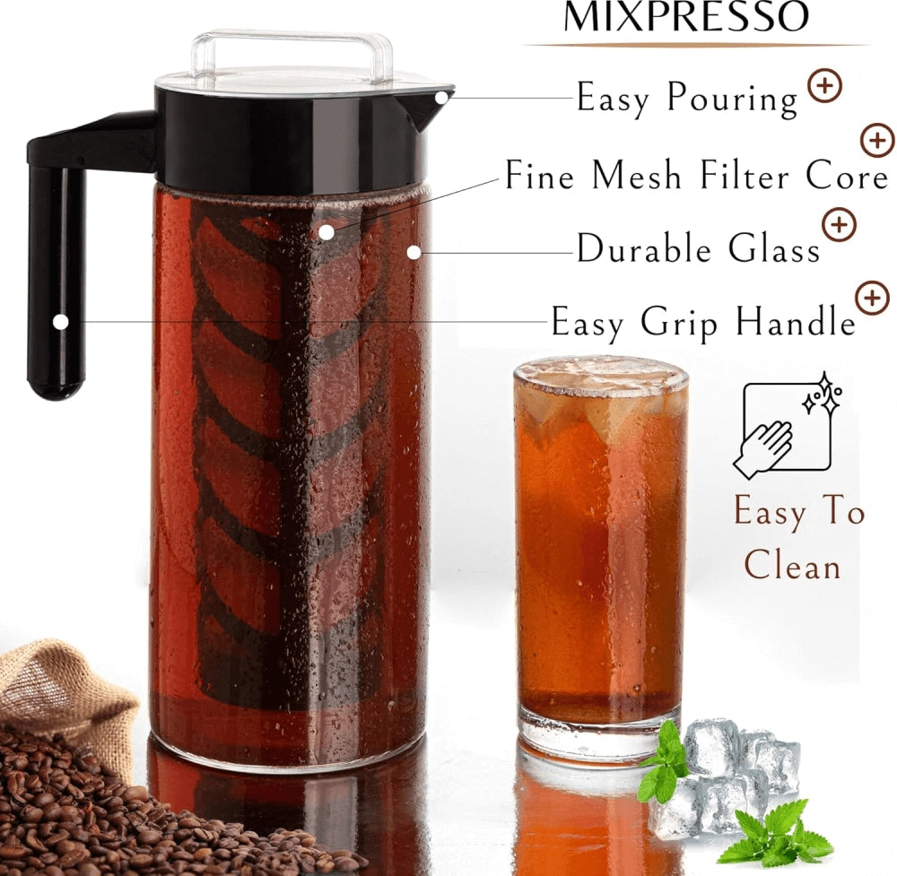 Mixpresso Cold Brew and Iced Tea Maker, 44 oz