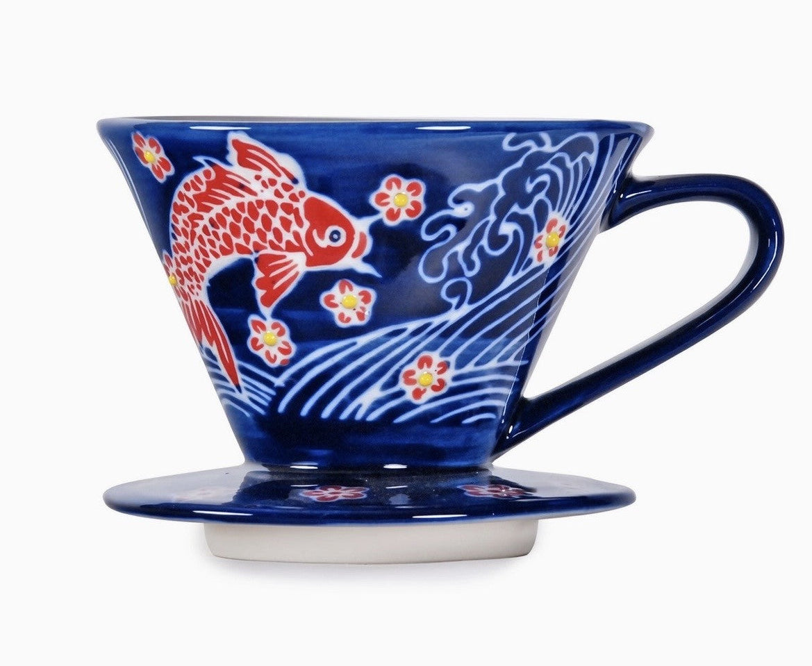 1 Pc Ceramic Ornate Coffee Dripper